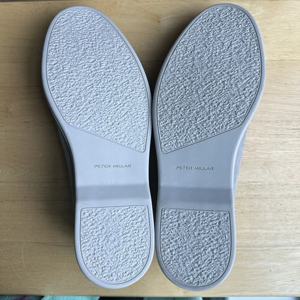 Peter Millar Crown Crafted Excursionist Nubuck Venetian Loafer Men's 8.5M Gray